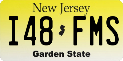 NJ license plate I48FMS