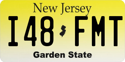 NJ license plate I48FMT