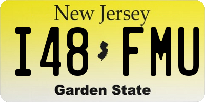 NJ license plate I48FMU