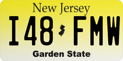 NJ license plate I48FMW
