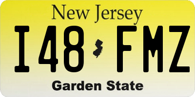 NJ license plate I48FMZ