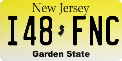 NJ license plate I48FNC