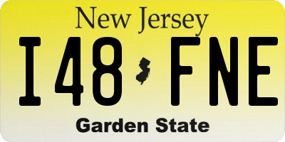 NJ license plate I48FNE