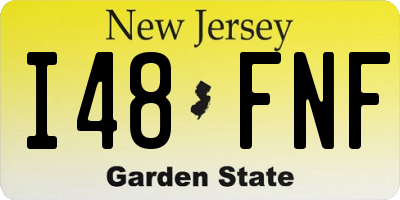 NJ license plate I48FNF