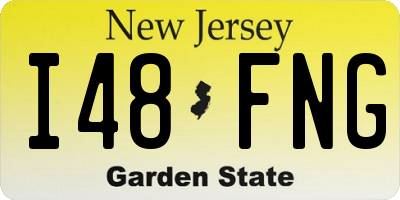 NJ license plate I48FNG