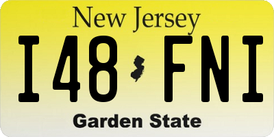 NJ license plate I48FNI