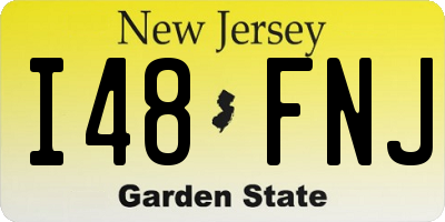 NJ license plate I48FNJ