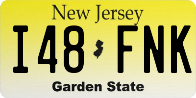 NJ license plate I48FNK
