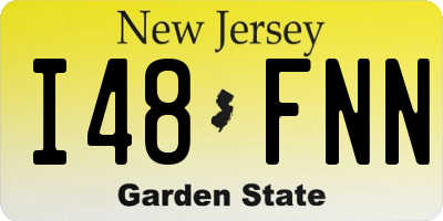 NJ license plate I48FNN