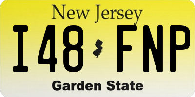 NJ license plate I48FNP