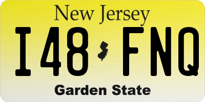 NJ license plate I48FNQ
