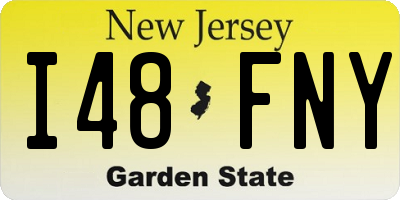 NJ license plate I48FNY