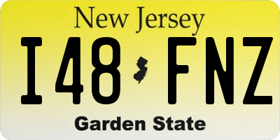 NJ license plate I48FNZ