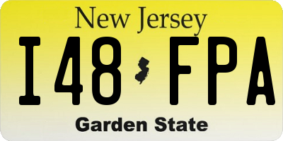 NJ license plate I48FPA