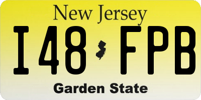 NJ license plate I48FPB