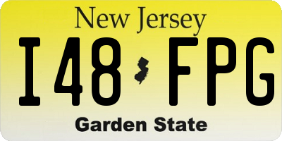NJ license plate I48FPG