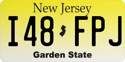 NJ license plate I48FPJ