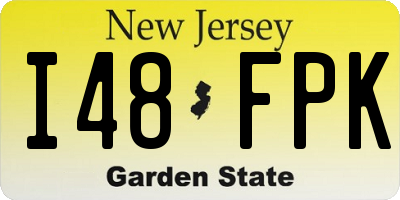 NJ license plate I48FPK
