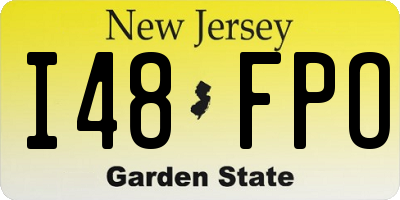 NJ license plate I48FPO