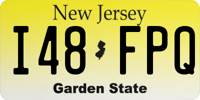 NJ license plate I48FPQ