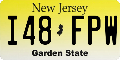 NJ license plate I48FPW
