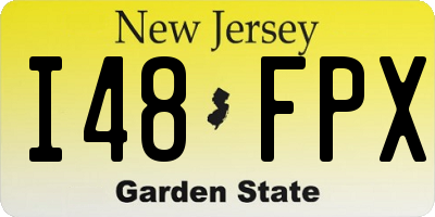NJ license plate I48FPX