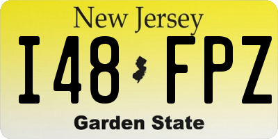 NJ license plate I48FPZ