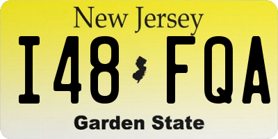 NJ license plate I48FQA