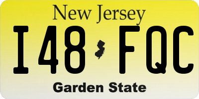 NJ license plate I48FQC