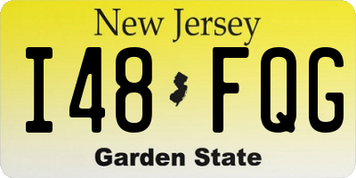 NJ license plate I48FQG