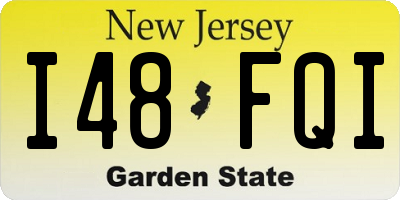 NJ license plate I48FQI