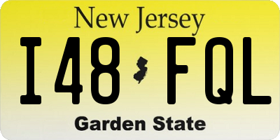 NJ license plate I48FQL