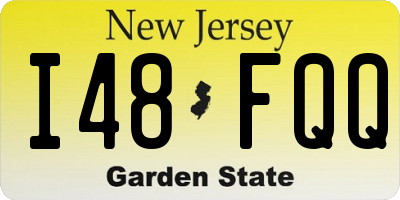 NJ license plate I48FQQ