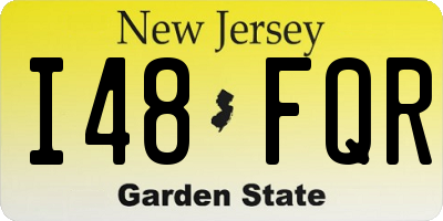 NJ license plate I48FQR