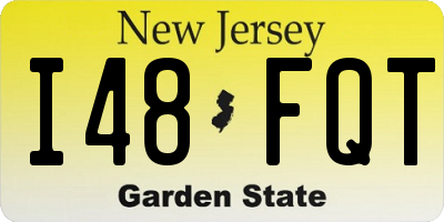 NJ license plate I48FQT