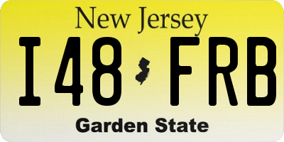 NJ license plate I48FRB