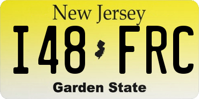NJ license plate I48FRC