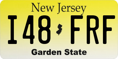 NJ license plate I48FRF