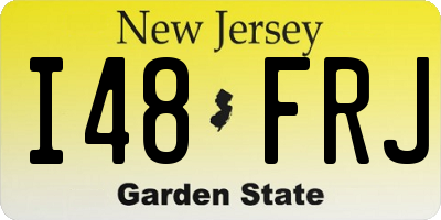 NJ license plate I48FRJ