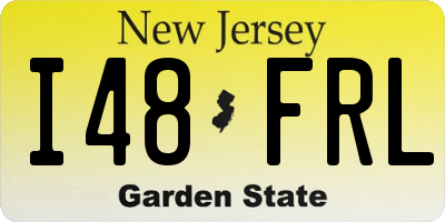 NJ license plate I48FRL