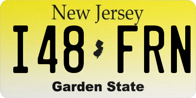 NJ license plate I48FRN
