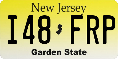NJ license plate I48FRP
