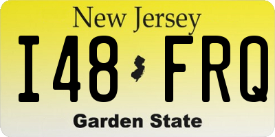 NJ license plate I48FRQ