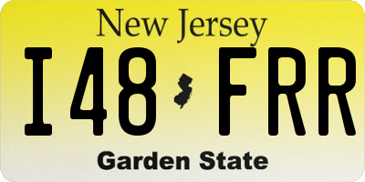 NJ license plate I48FRR