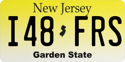 NJ license plate I48FRS