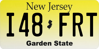 NJ license plate I48FRT