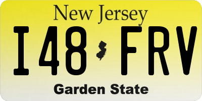 NJ license plate I48FRV