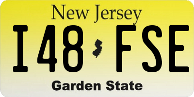 NJ license plate I48FSE