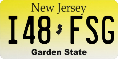 NJ license plate I48FSG