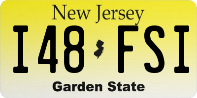 NJ license plate I48FSI